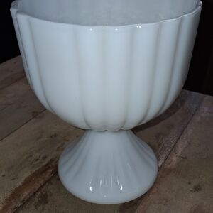 Elegant White Pedestal Vase